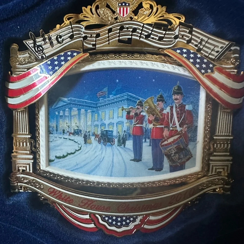 2010 White House Christmas Ornament depicts Army- Navy Reception 1900